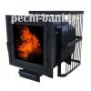 Печь банная ComfortProm ЧУГУН ПАНОРАМА, для парной до 26 кубов, вес 91 кг, длина дров до 50 см, на 160 кг камней