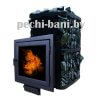 Печь банная ComfortProm ЧУГУН ЗАКРЫТАЯ КАМЕНКА, для парной до 20 кубов, вес 95 кг, длина дров до 40 см, на 190кг камней, ПАНОРАМА