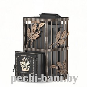 Печь банная из нержавеющей стали AISI 430 Эверест INOX 20 (281) Ковка